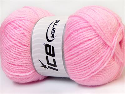 Lot of 4 x 100gr Skeins Ice Yarns SUPER BABY Hand Knitting Yarn Baby Pink