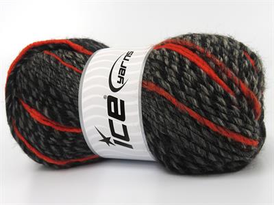 4x100gr. SYMPHONY Premium Akrilik Siyah, Bakır, Gri Tonları Kışlık, Batik Desenli, Worsted, 100% Akrilik , Akrilik