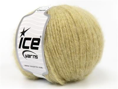 Lot of 6 Skeins Ice Yarns CHARM (10% Superwash Wool 15% Mohair) Yarn Dark Beige