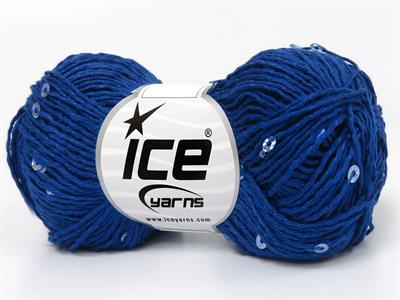 6x50gr. NATURAL COTTON LIGHT PAILLETTE Pamuk Mavi Metalik Simli, Yazlık İplikler, Pamuk, Boncuklu Pullu
