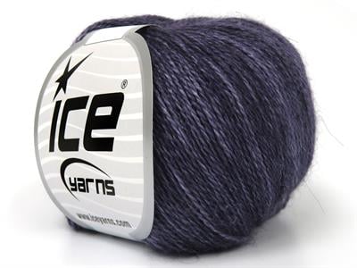 Lot of 6 Skeins Ice Yarns SILK (10% Kid Mohair 40% Merino Superfine) Yarn Lilac