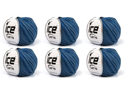 6x50gr. SUMMERTIME Viskon, Pamuk Kot Mavisi Viskon, Yazlık İplikler, Pamuk