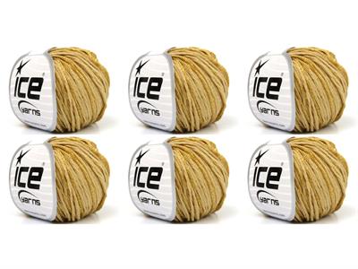 6x50gr. SUMMERTIME Viskon, Pamuk Koyu Bej Viskon, Yazlık İplikler, Pamuk