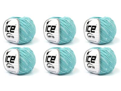 6x50gr. SUMMERTIME Viskon, Pamuk Nane Yeşil, Koyu Nane Yeşili Viskon, Yazlık İplikler, Pamuk