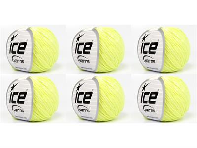 6x50gr. SUMMERTIME Viskon, Pamuk Açık Sarı Viskon, Yazlık İplikler, Pamuk