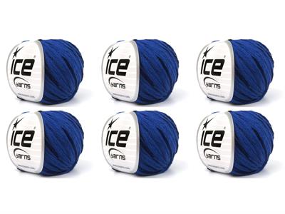 6x50gr. SUMMERTIME Viskon, Pamuk Koyu Mavi Viskon, Yazlık İplikler, Pamuk