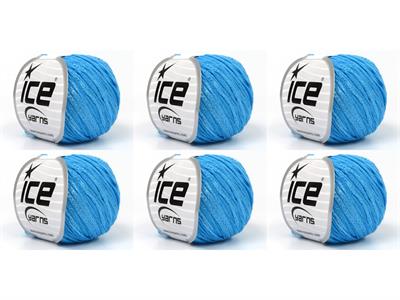 6x50gr. SUMMERTIME Viskon, Pamuk Turkuaz Viskon, Yazlık İplikler, Pamuk