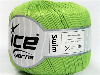 Lot of 6 Skeins Ice Yarns SWIM Hand Knitting Yarn Light Green