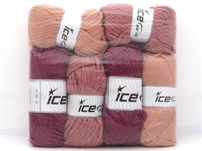 Lot of 6 x 200gr Skeins Ice Yarns Winter yarns MIXED LOT Yarn Multicolor