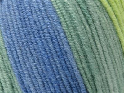 Lot of 8 Skeins Ice Yarns ALARA BATIK (50% Cotton) Yarn Blue Green Shades