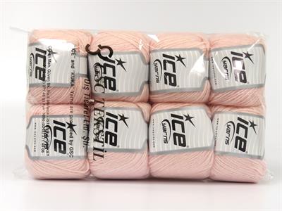 8x50gr. BAMBINO MERINO Akrilik, Merino Yün Açık Pembe Merinos, Kışlık, Bebe, Yün, Akrilik