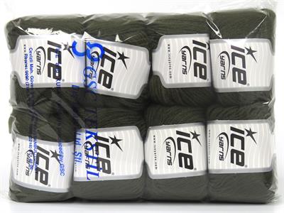 8x50gr. BAMBINO MERINO Akrilik, Merino Yün Haki Merinos, Kışlık, Bebe, Yün, Akrilik
