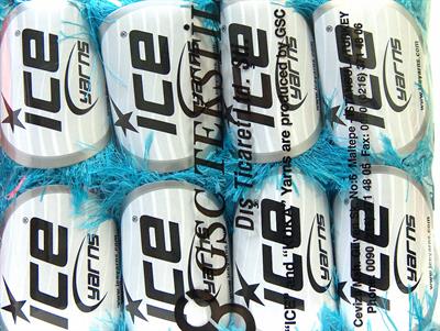 8x50gr. EYELASH  Turkuaz Yumoş, Sakallı, Kışlık, Kalın