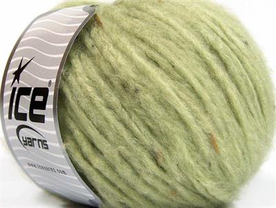 8x50gr. SOFTAIR TWEED Viskon, Akrilik Açık Yeşil Kışlık, Noktalı, Düz iplikler, Kalın, Zincir