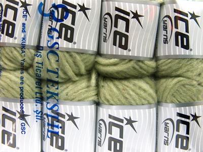 8x50gr. SOFTAIR TWEED Viskon, Akrilik Açık Yeşil Kışlık, Noktalı, Düz iplikler, Kalın, Zincir