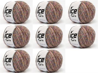 8x50gr. TOMMY WOOL GLITZ Yün, Metalik Simli, Akrilik Pembe, Siyah, Turkuaz, Altın, Açık Somon Metalik Simli, Kışlık, Yün, Akrilik