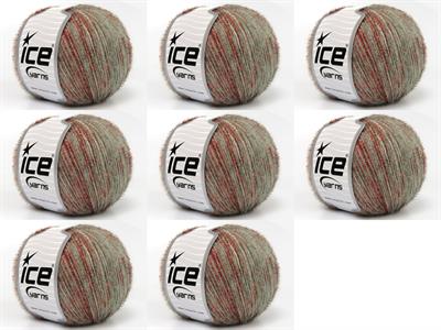 8x50gr. TOMMY WOOL GLITZ Yün, Metalik Simli, Akrilik Bakır Metalik Simli, Kışlık, Yün, Akrilik