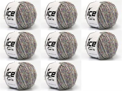 8x50gr. TOMMY WOOL GLITZ Yün, Metalik Simli, Akrilik Pembe, Siyah, Turkuaz, Altın, Açık Gri Metalik Simli, Kışlık, Yün, Akrilik