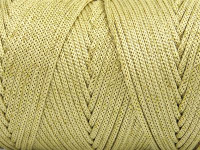 2x200gr. MACRAME BULKY GLITZ Metalik Simli Krem, Altın Metalik Simli, Yazlık İplikler, Makrame, Tığ İşi, Düz iplikler, Kalın
