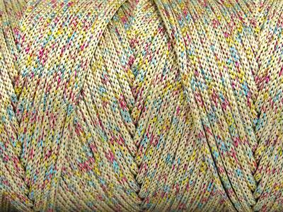 2x200gr. MACRAME BULKY GLITZ MULTI Metalik Simli Açık Kamel, Yanardöner Metalik Simli, Yazlık İplikler, Makrame, Tığ İşi, Düz iplikler, Kalın