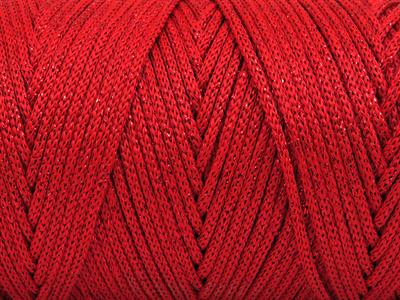 2x200gr. MACRAME BULKY GLITZ Metalik Simli Kırmızı Metalik Simli, Yazlık İplikler, Makrame, Tığ İşi, Düz iplikler, Kalın