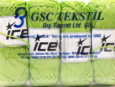 4x100gr. MACRAME CORD  Yeşil Yazlık İplikler, Makrame, Tığ İşi, Düz iplikler