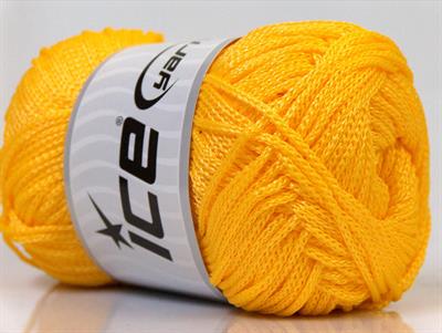 4x100gr. MACRAME CORD  Sarı Yazlık İplikler, Makrame, Tığ İşi, Düz iplikler