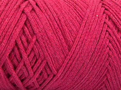 250 gr ICE YARNS MACRAME COTTON BULKY (100% Cotton) Hand Knitting Yarn Fuchsia