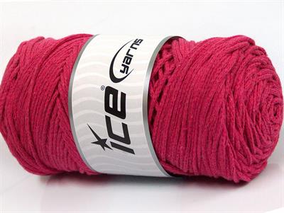 250 gr ICE YARNS MACRAME COTTON BULKY (100% Cotton) Hand Knitting Yarn Fuchsia