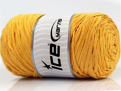 250 gr ICE YARNS MACRAME COTTON BULKY (100% Cotton) Yarn Light Yellow