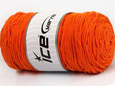 250 gr ICE YARNS MACRAME COTTON BULKY (100% Cotton) Hand Knitting Yarn Orange