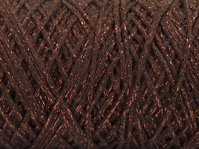 250 gr ICE YARNS MACRAME COTTON GLITZ (90% Cotton) Yarn Brown Copper