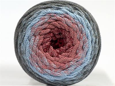 1x250gr. MACRAME COTTON MAGIC Pamuk Mavi, Gri, Somon Tonları Yazlık İplikler, Makrame, Pamuk, Tığ İşi, Worsted