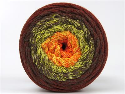 1x250gr. MACRAME COTTON MAGIC Pamuk Turuncu, Sarı, Deve Tüyü, Bakır Yazlık İplikler, Makrame, Pamuk, Tığ İşi, Worsted