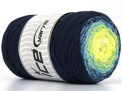 1x250gr. MACRAME COTTON MAGIC Pamuk Beyaz, Turkuaz, Sarı, Koyu laci Yazlık İplikler, Makrame, Pamuk, Tığ İşi, Worsted