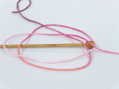 1x250gr. MACRAME COTTON PRINT Pamuk Turuncu, Maron, Pembe tonları Yazlık İplikler, Makrame, Pamuk, Tığ İşi, Düz iplikler