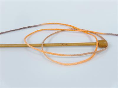 1x250gr. MACRAME COTTON PRINT Pamuk Turuncu, Sarı, Kahverengi Tonları Yazlık İplikler, Makrame, Pamuk, Tığ İşi, Düz iplikler