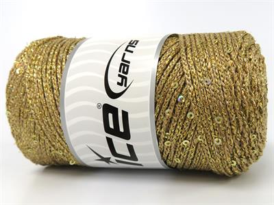 2x200gr. MACRAME GLITZ PAILLETTE Metalik Simli Altın Metalik Simli, Yazlık İplikler, Makrame, Boncuklu Pullu, Tığ İşi, Worsted