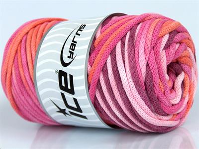 1x250gr. MACRAME VISCOT COLOR 3MM Viskon, Pamuk Turuncu, Maron, Pembe tonları Yazlık İplikler, Makrame, Pamuk, Tığ İşi, Düz iplikler, Çok Kalın