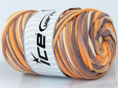 1x250gr. MACRAME VISCOT COLOR 3MM Viskon, Pamuk Turuncu, Sarı, Kahverengi Tonları Yazlık İplikler, Makrame, Pamuk, Tığ İşi, Düz iplikler, Çok Kalın