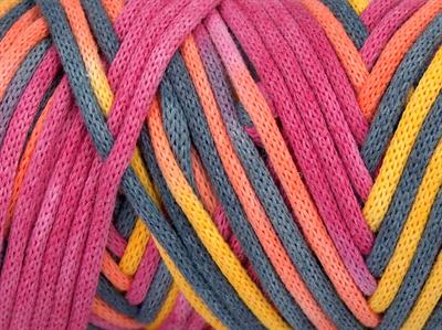 1x250gr. MACRAME VISCOT COLOR 3MM Viskon, Pamuk Pembe, Turuncu, Sarı, Açık Gri Yazlık İplikler, Makrame, Pamuk, Tığ İşi, Düz iplikler, Çok Kalın