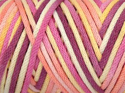 1x250gr. MACRAME VISCOT COLOR 3MM Viskon, Pamuk Pembe, Turuncu, Sarı Yazlık İplikler, Makrame, Pamuk, Tığ İşi, Düz iplikler, Çok Kalın