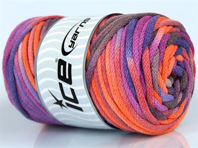 1x250gr. MACRAME VISCOT COLOR 3MM Viskon, Pamuk Pembe, Mor, Turuncu, Maron Yazlık İplikler, Makrame, Pamuk, Tığ İşi, Düz iplikler, Çok Kalın