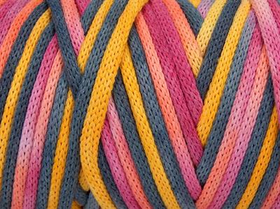 1x500gr. MACRAME VISCOT COLOR 5MM Viskon, Pamuk Pembe, Turuncu, Sarı, Açık Gri Yazlık İplikler, Makrame, Pamuk, Tığ İşi, Düz iplikler, Çok Kalın