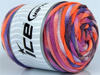 1x500gr. MACRAME VISCOT COLOR 5MM Viskon, Pamuk Pembe, Mor, Turuncu, Maron Yazlık İplikler, Makrame, Pamuk, Tığ İşi, Düz iplikler, Çok Kalın