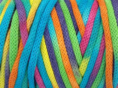 1x500gr. MACRAME VISCOT COLOR 5MM Viskon, Pamuk Gökkuşağı Yazlık İplikler, Makrame, Pamuk, Tığ İşi, Düz iplikler, Çok Kalın