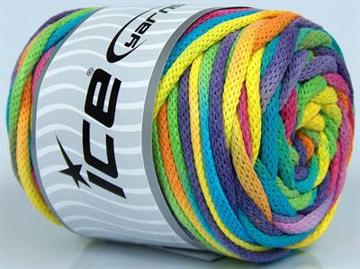 1x500gr. MACRAME VISCOT COLOR 5MM Viskon, Pamuk Gökkuşağı Yazlık İplikler, Makrame, Pamuk, Tığ İşi, Düz iplikler, Çok Kalın