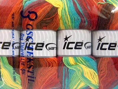 4x100gr. MAGIC LIGHT Akrilik Yeşil, Kırmızı, Turkuaz, Sarı, Bordo, Maron Kışlık, Bebe, Batik Desenli, 100% Akrilik