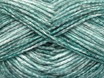 2x150gr. MEGA STAR Yün, Akrilik Siyah, Beyaz, Yeşil Tonları Kışlık, Yün, Batik Desenli