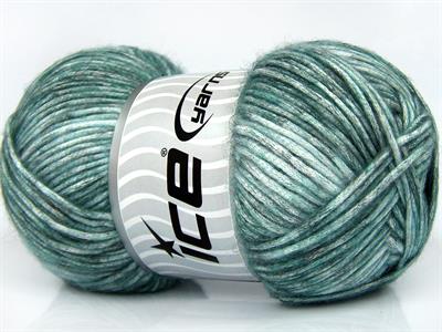 2x150gr. MEGA STAR Yün, Akrilik Siyah, Beyaz, Yeşil Tonları Kışlık, Yün, Batik Desenli